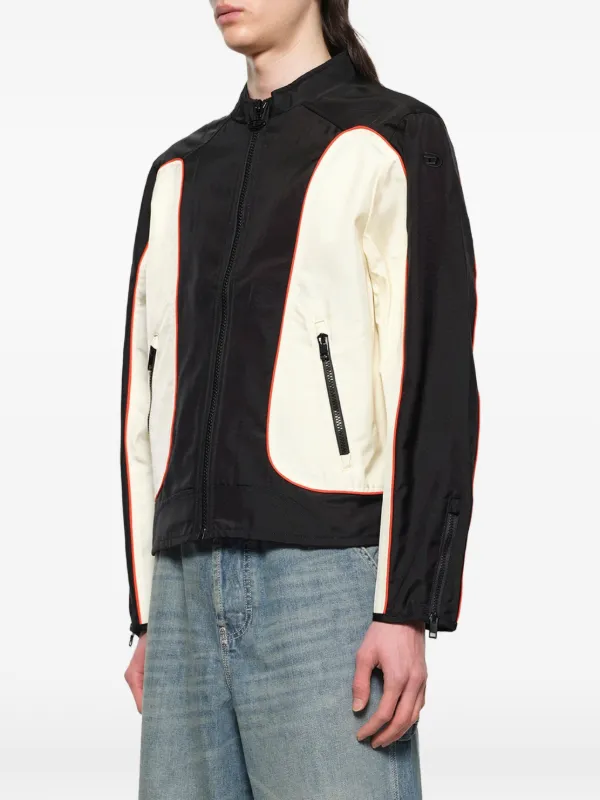 Diesel Jaqueta Biker J-Blink Com Zíper | Preto | FARFETCH BR