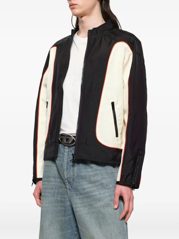 Diesel Jaqueta Biker J-Blink Com Zíper | Preto | FARFETCH BR