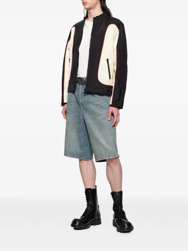 Diesel Jaqueta Biker J-Blink Com Zíper | Preto | FARFETCH BR