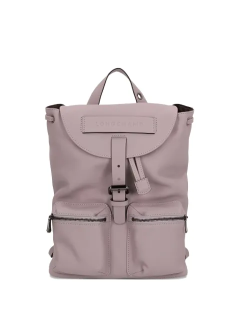 Longchamp small 3D leather backpack