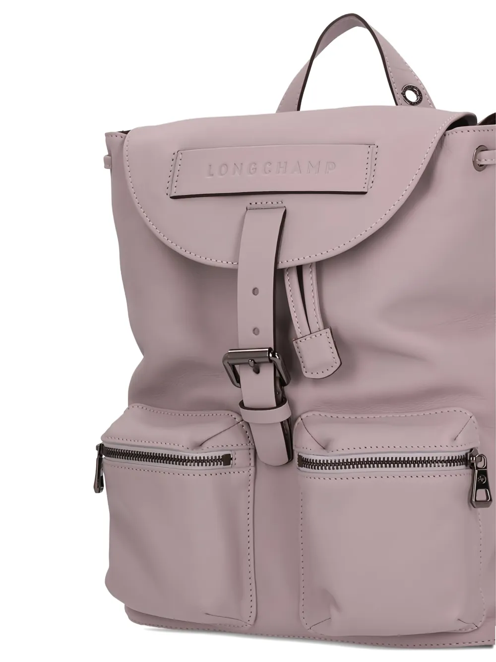 Longchamp Small 3d Leather Backpack In Pink