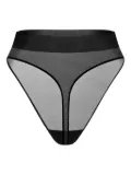 Zhilyova mesh thong - Black