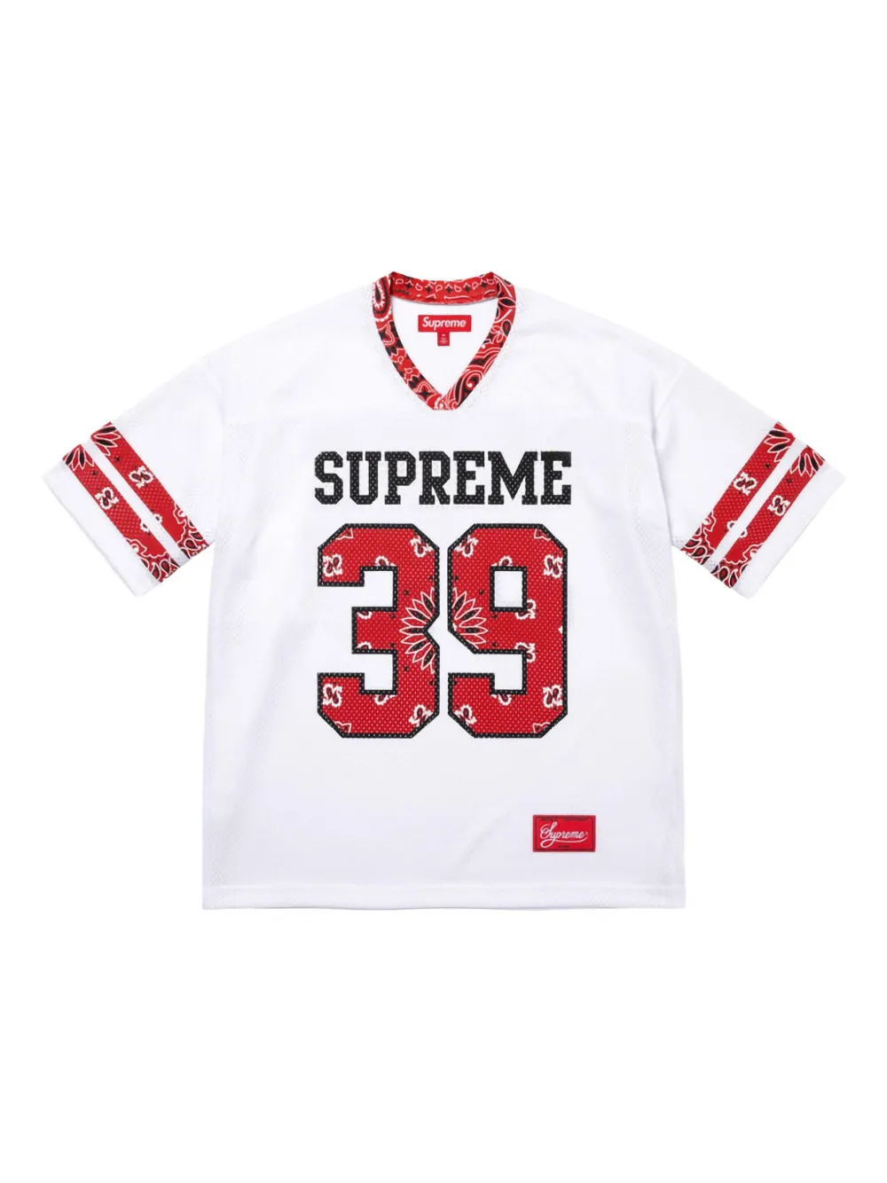 Supreme Bandana Football T-shirt Wit