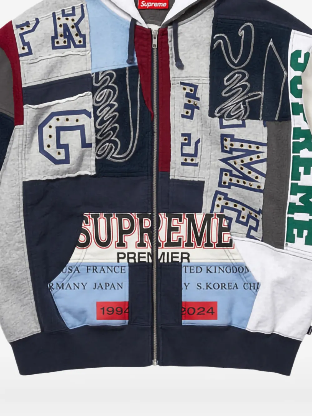 Supreme Patchwork zip-up hoodie | Hoodies | Image 2
