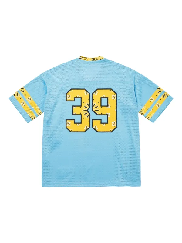 シャツ Supreme Bandana Football Jersey Bule Supreme Bandana Football T-shirt | Blue | FARFETCH