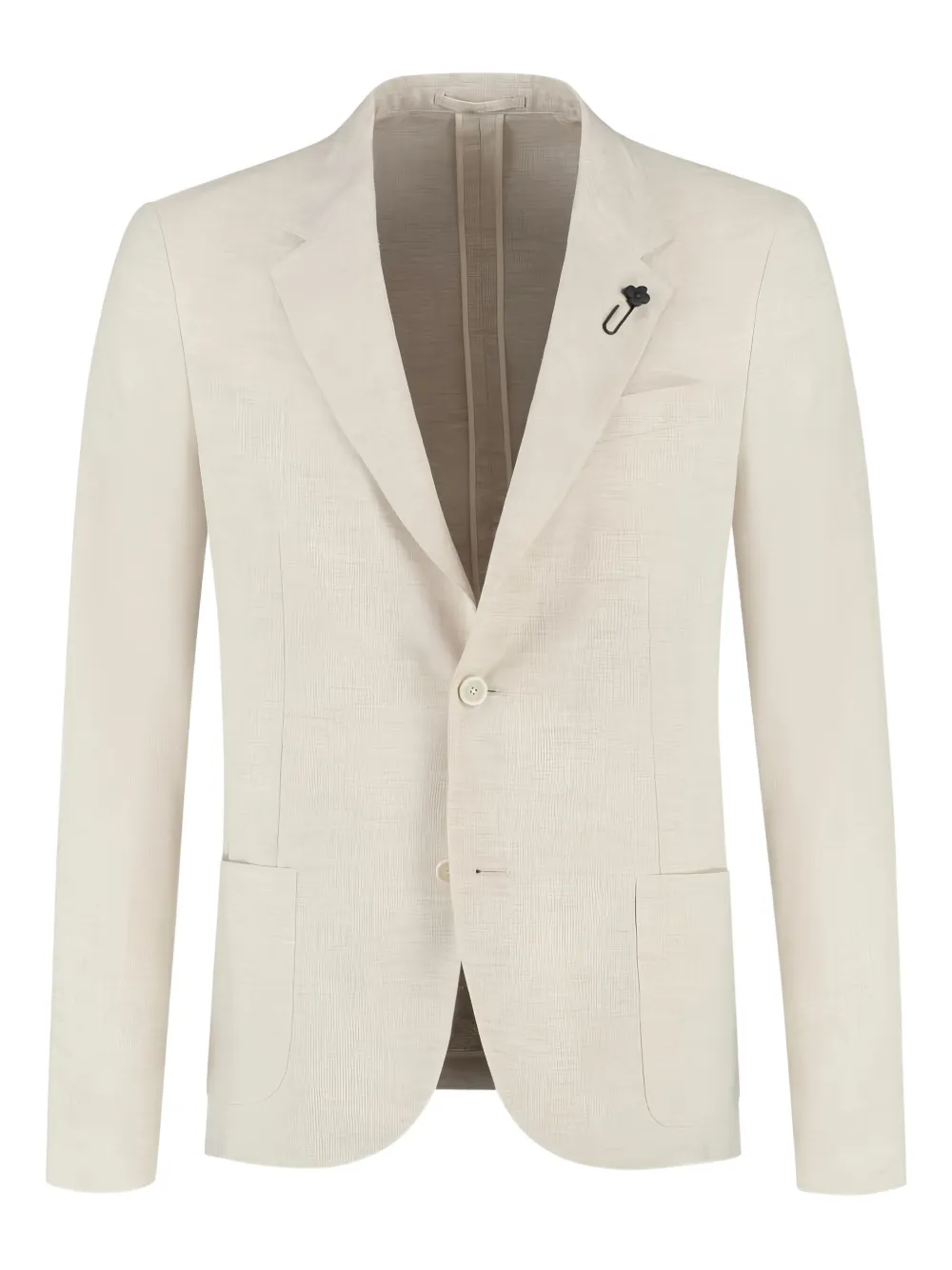 Lardini Linnen blazer Beige