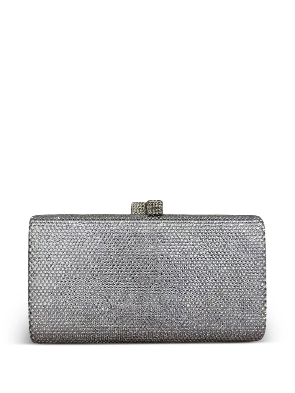 SERPUI Clutch verfraaid met kristallen Zilver