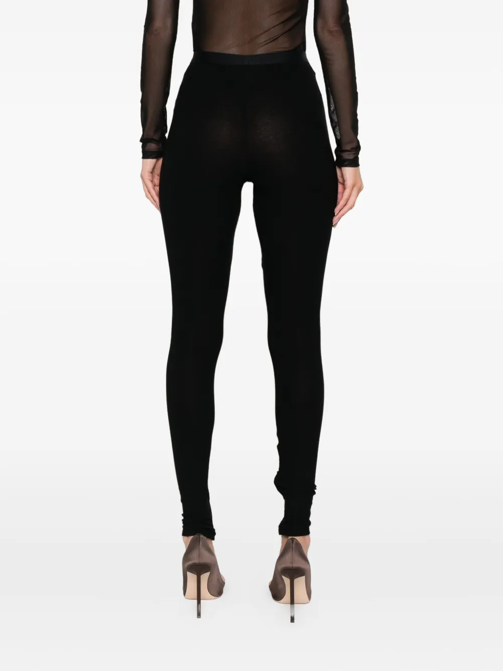 Magda Butrym Legging met ritsdetail Zwart