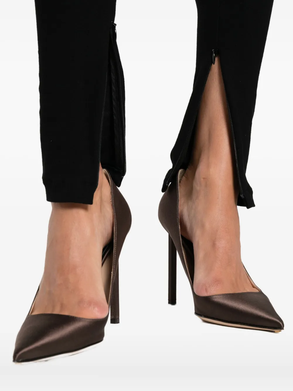 Magda Butrym Legging met ritsdetail Zwart