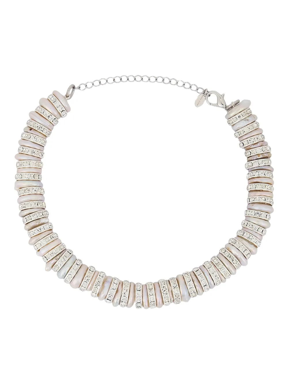 Magda Butrym Pearl-crystal Embellished Necklace In Gold