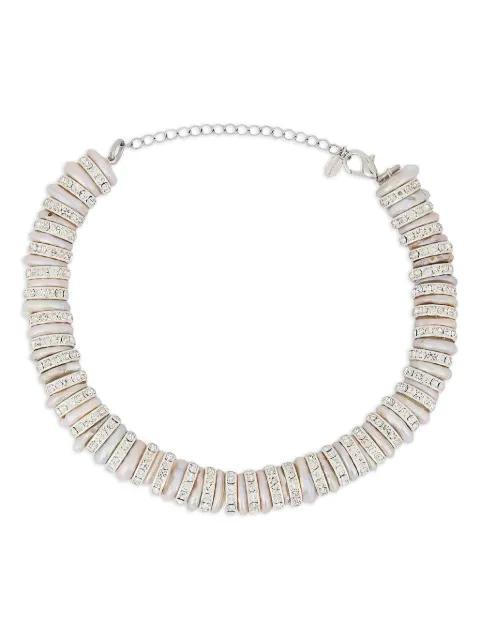 Magda Butrym pearl-crystal embellished necklace