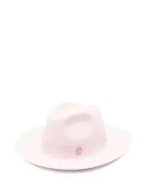 MAISON MICHEL ハット グレイッシュピンク レディース