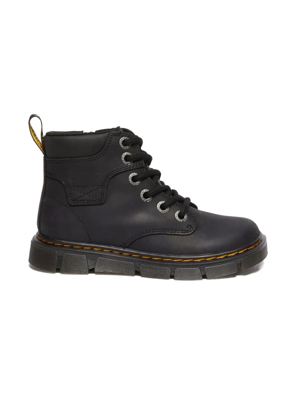 Dr. Martens Kids lace-up zip boots Black
