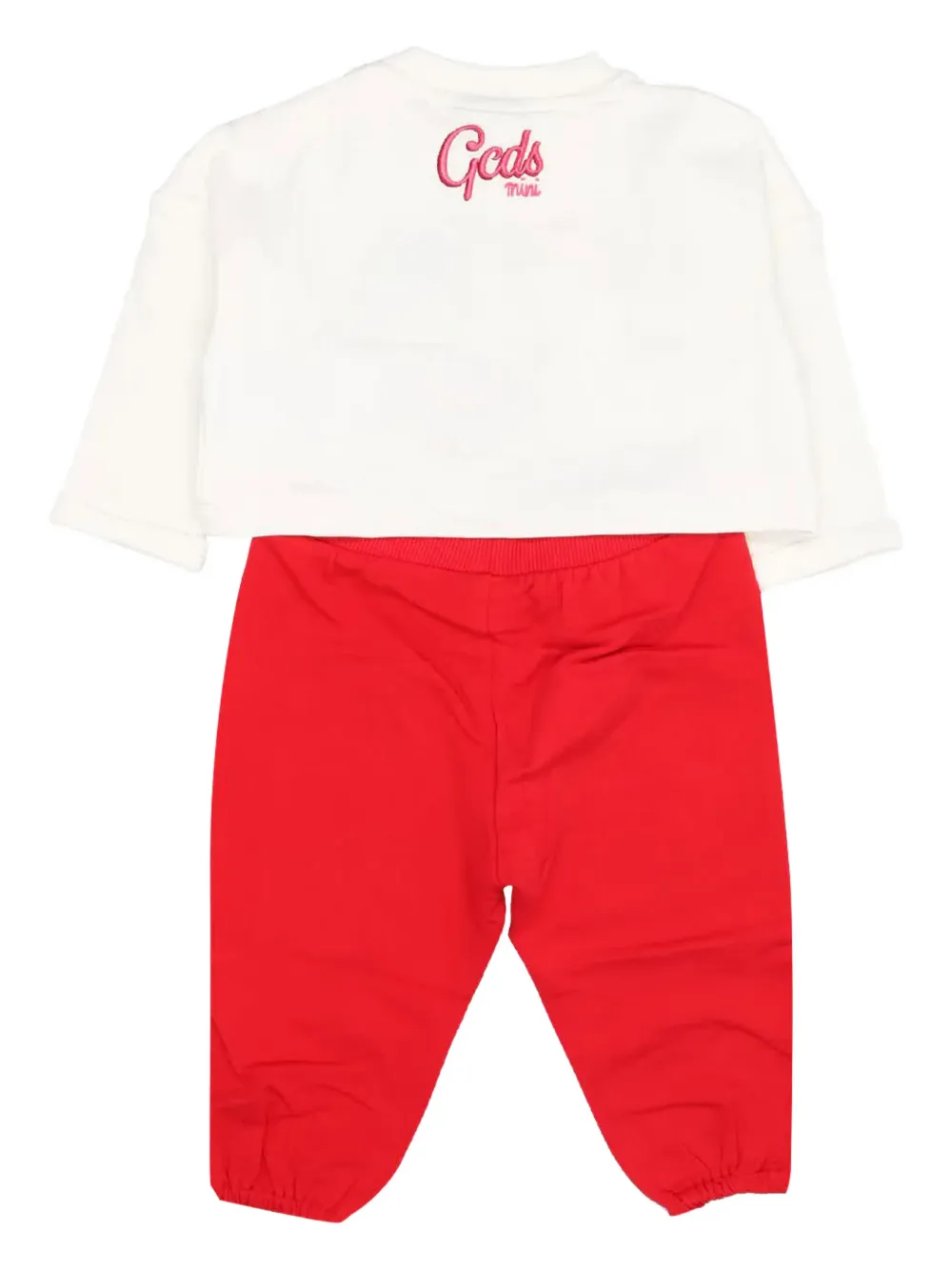 Gcds Kids cherry-embellished tracksuit Rood
