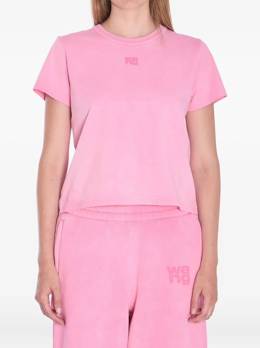 Alexander Wang T-shirt met logodetail Roze