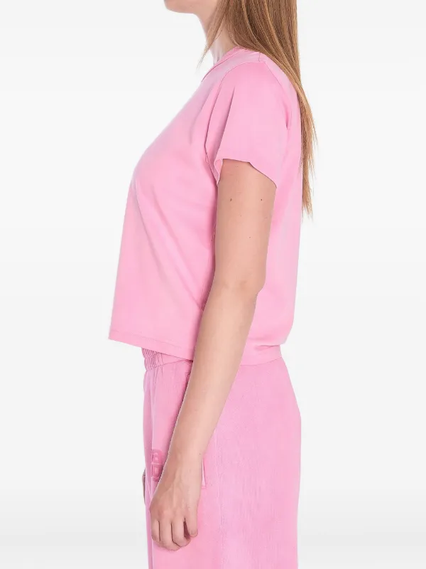 Alexander Wang logo-detail t-shirt | Pink | FARFETCH JO