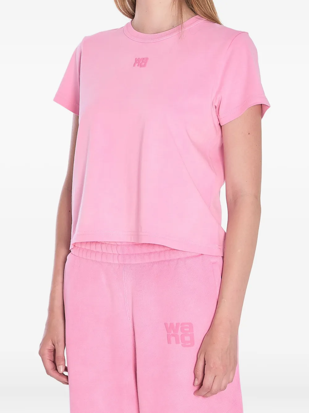 Alexander Wang T-shirt met logodetail Roze