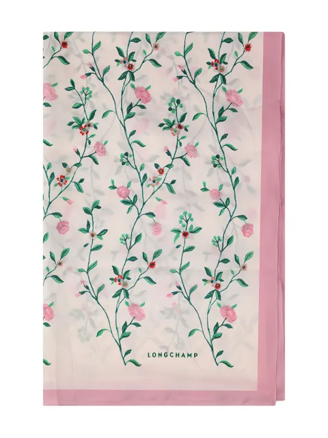 Longchamp mascada con estampado floral