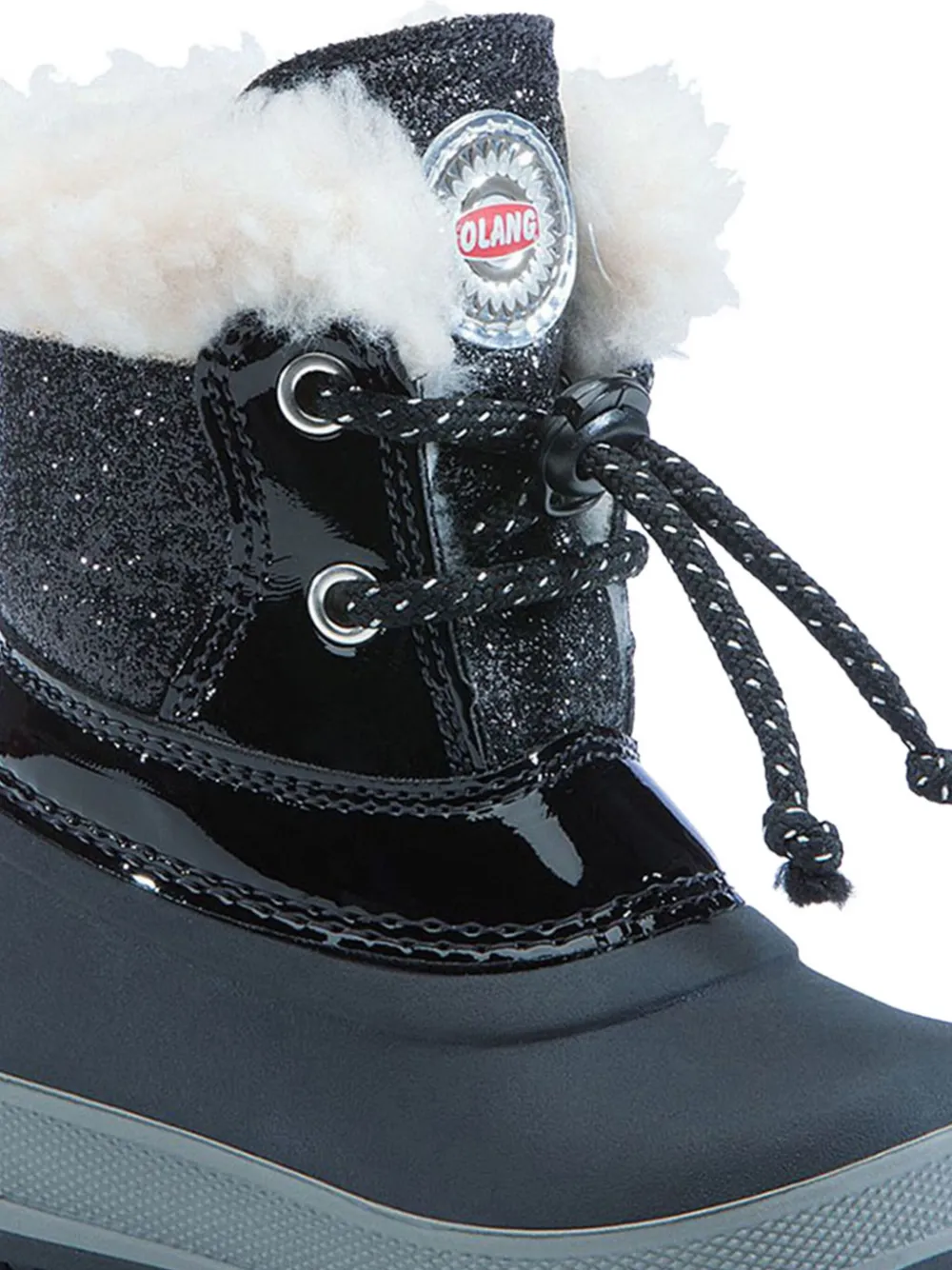 OLANG Veterlaarzen met glitter Zwart