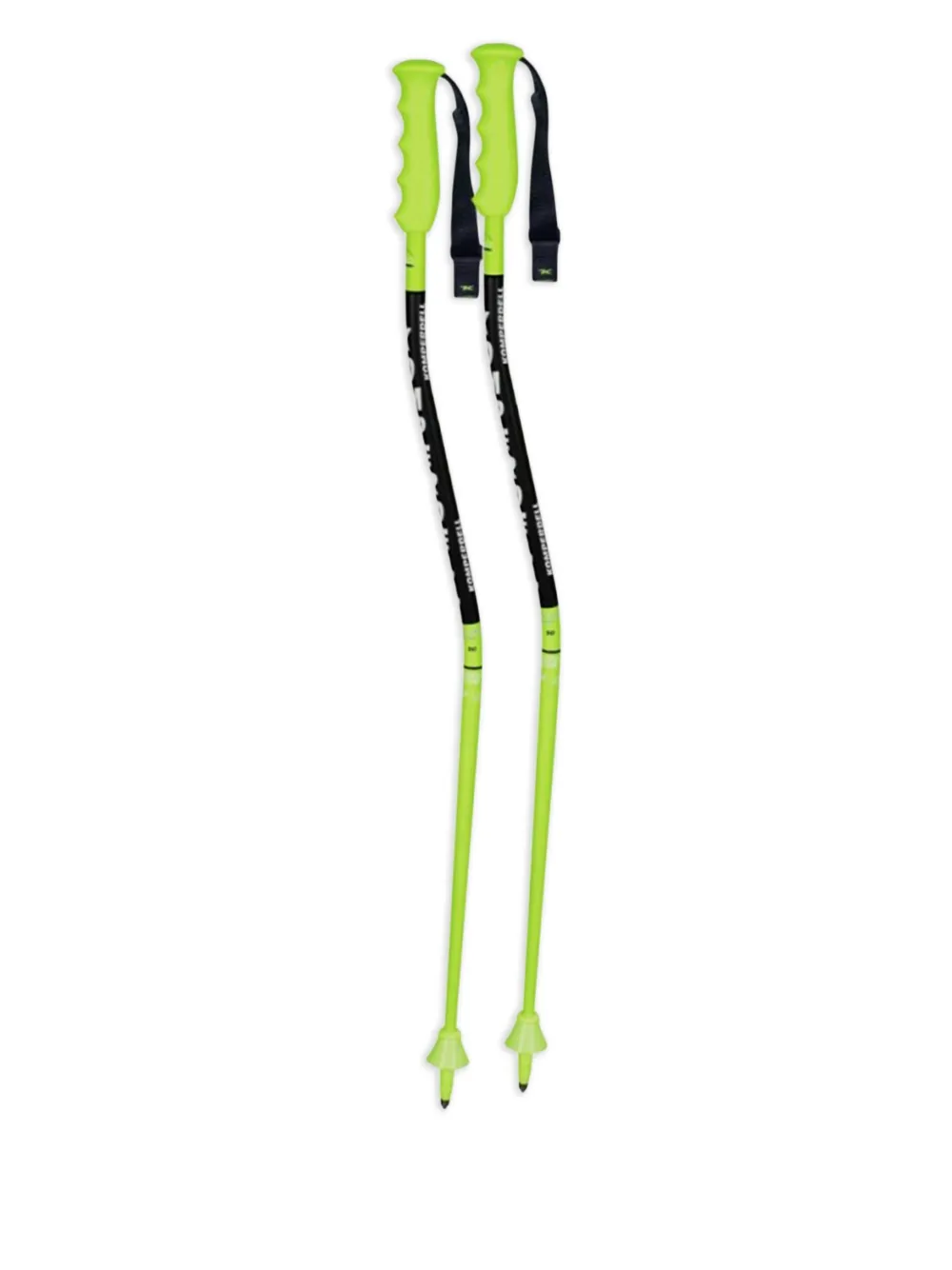 Komperdell Logo-print Ski Poles In Green