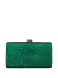 SERPUI crystal-embellished clutch bag - Green