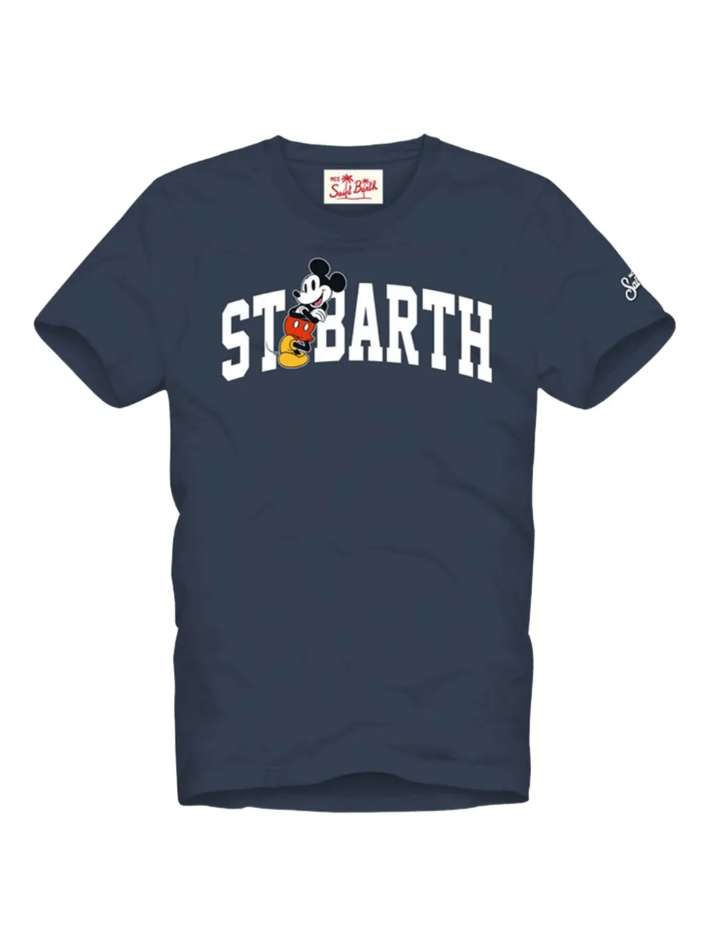 MC2 Saint Barth Kids Mickey Mouse logo-print T-shirt | Blue | Image 1