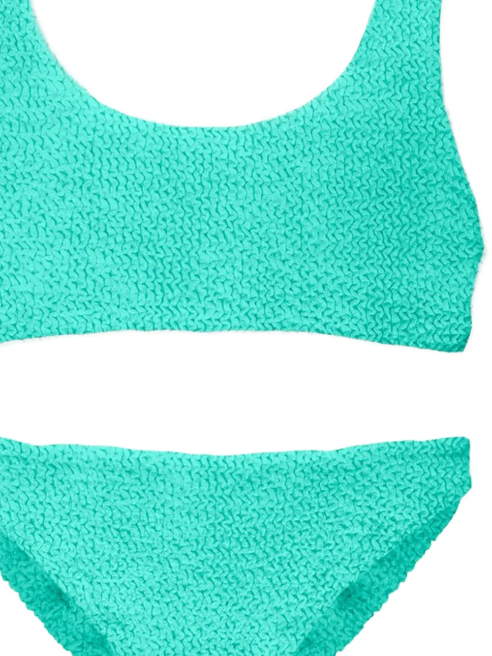 MC2 Saint Barth Kids Bikini met diepe ronde hals Groen