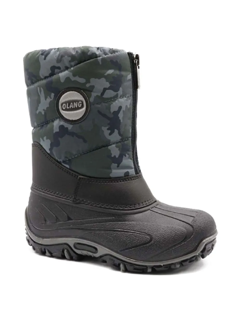 OLANG BMX camouflage zip-up snow boots | Black | Image 1