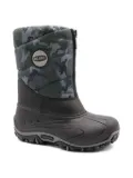 OLANG BMX camouflage zip-up snow boots - Black