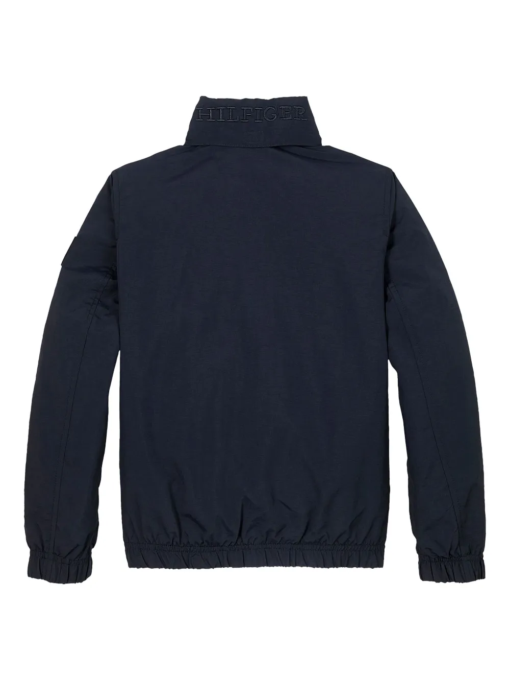 Tommy Hilfiger Junior zip-fastening logo-patch jacket Blauw