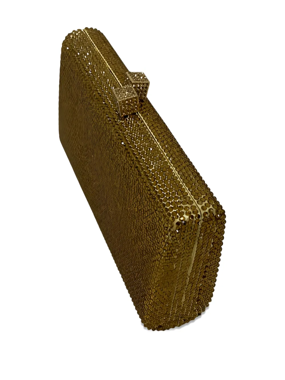 SERPUI Clutch verfraaid met kristallen Metallic