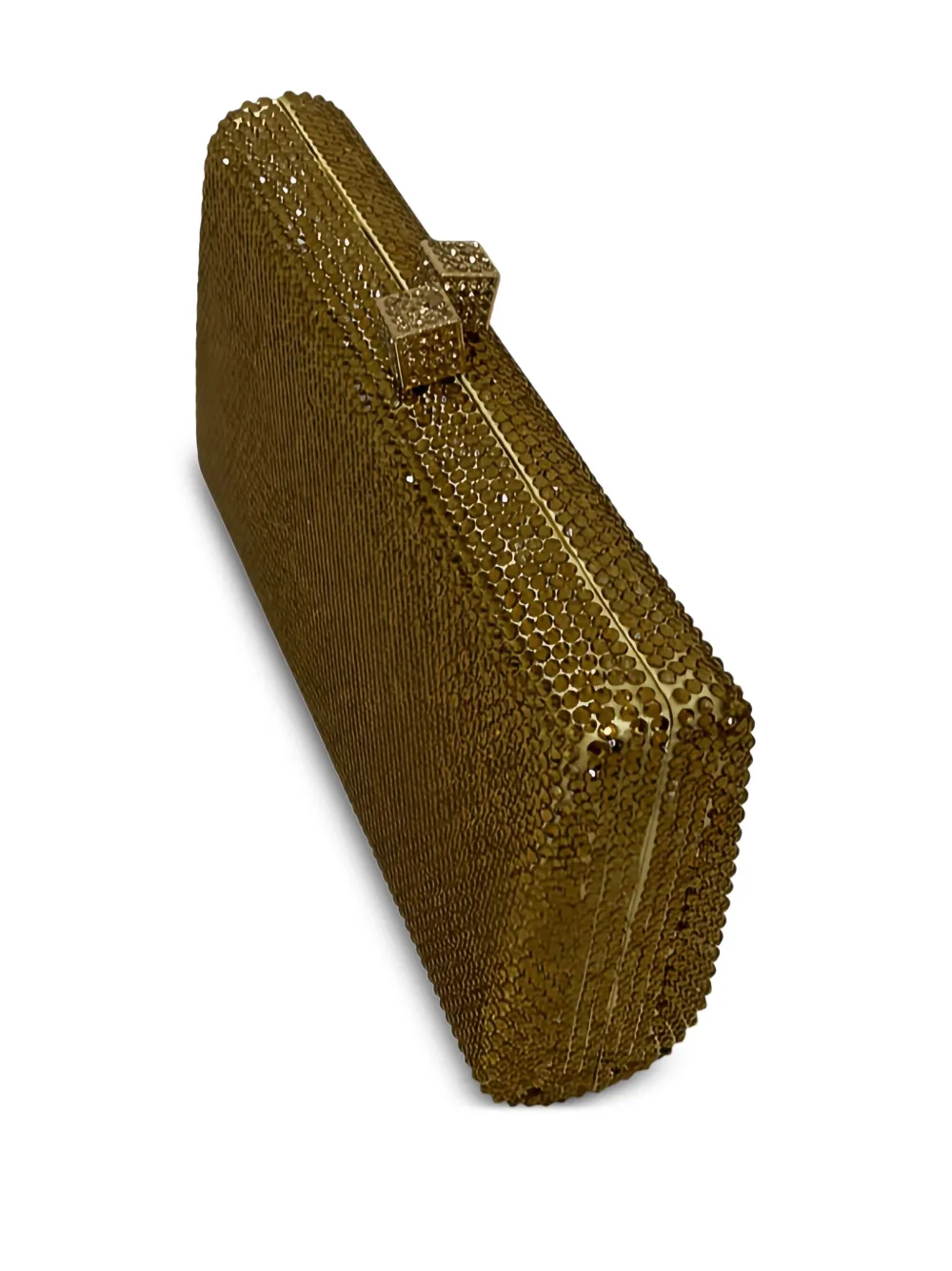 SERPUI Clutch verfraaid met kristallen - Metallic
