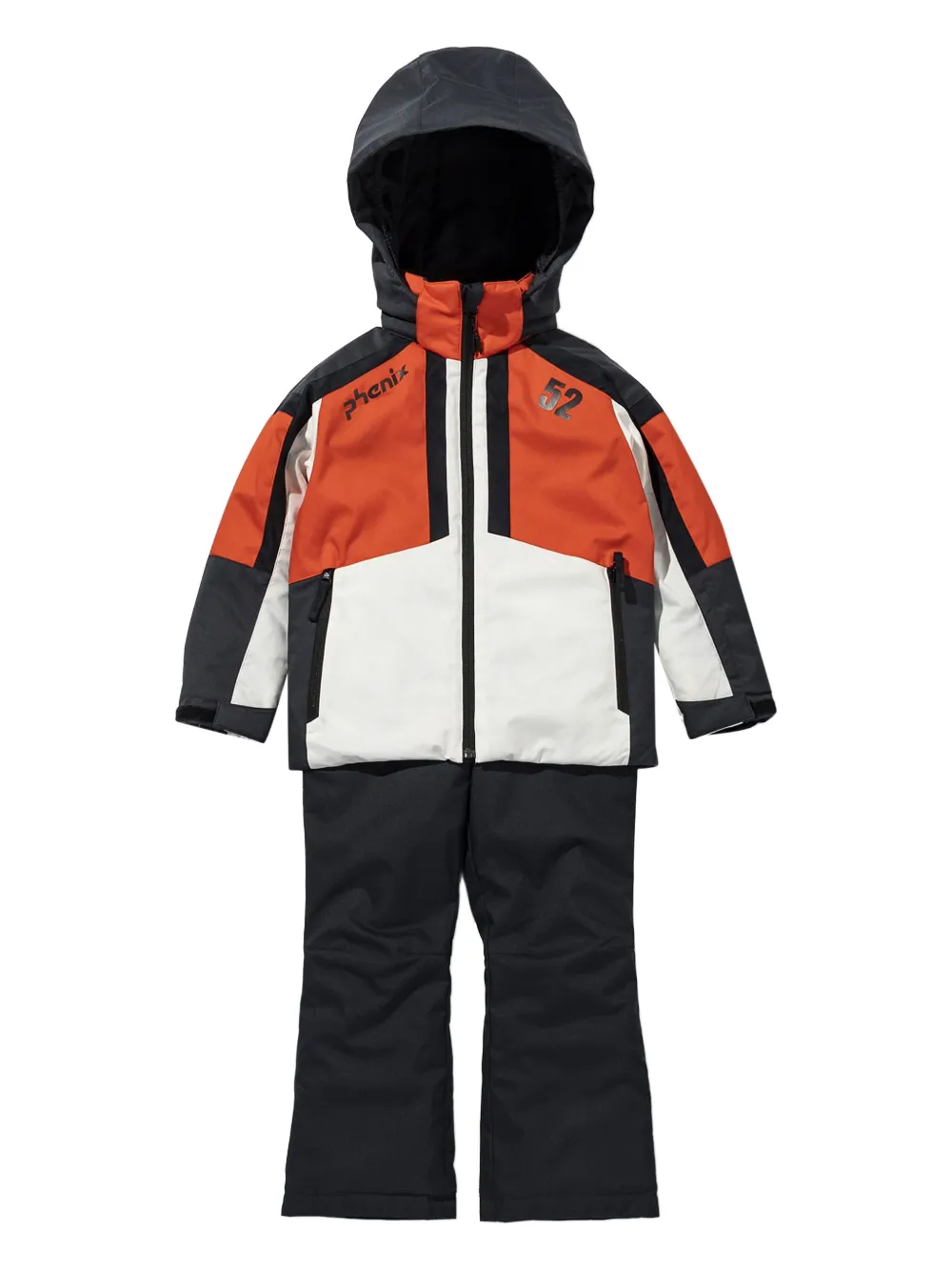 PHENIX KIDS colour-blocked hooded tracksuit | Black | Image 1