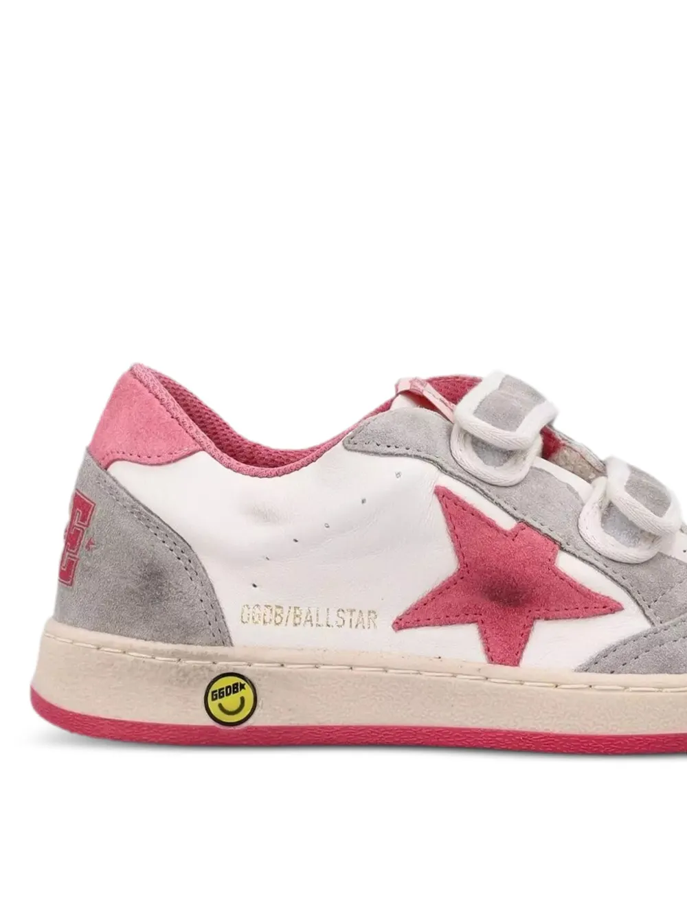 Golden Goose Kids Ballstar sneakers met klittenband Wit