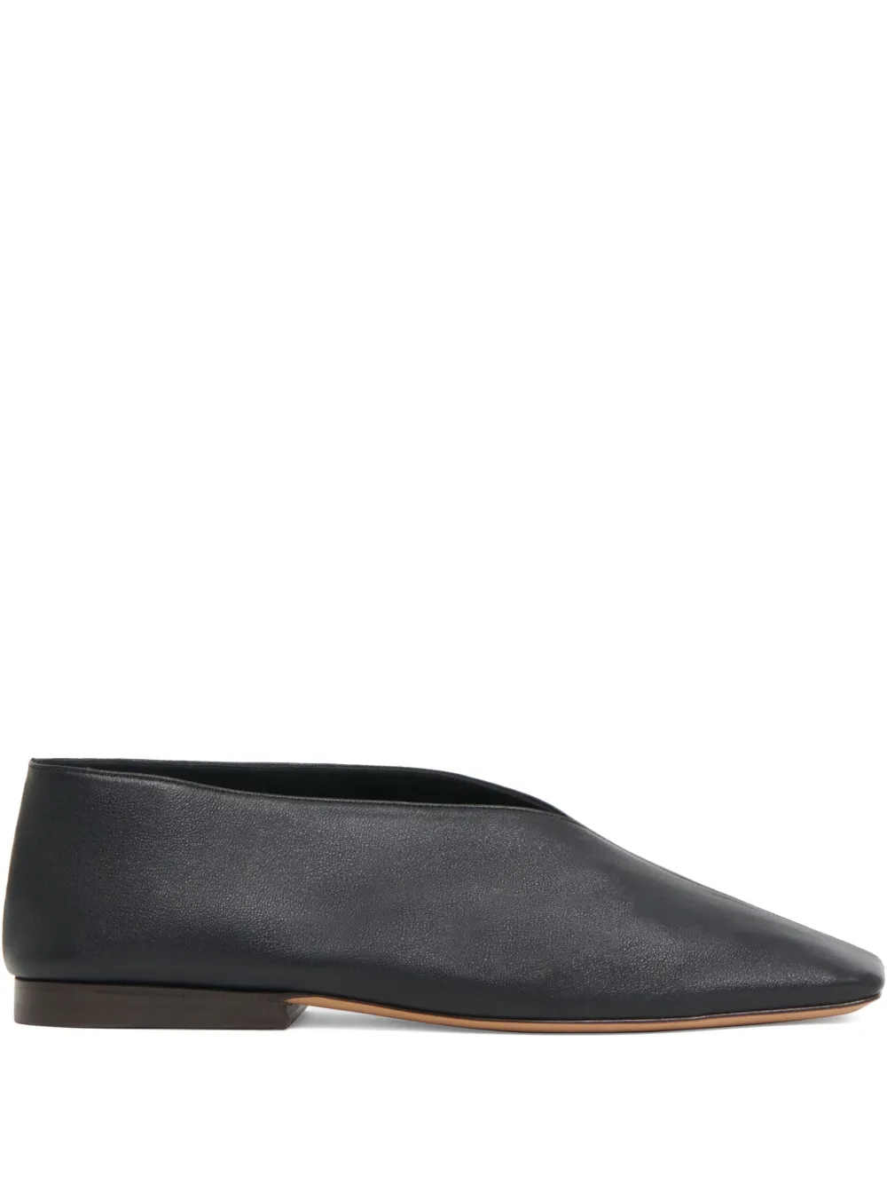 Mansur Gavriel leather ballet flats Black