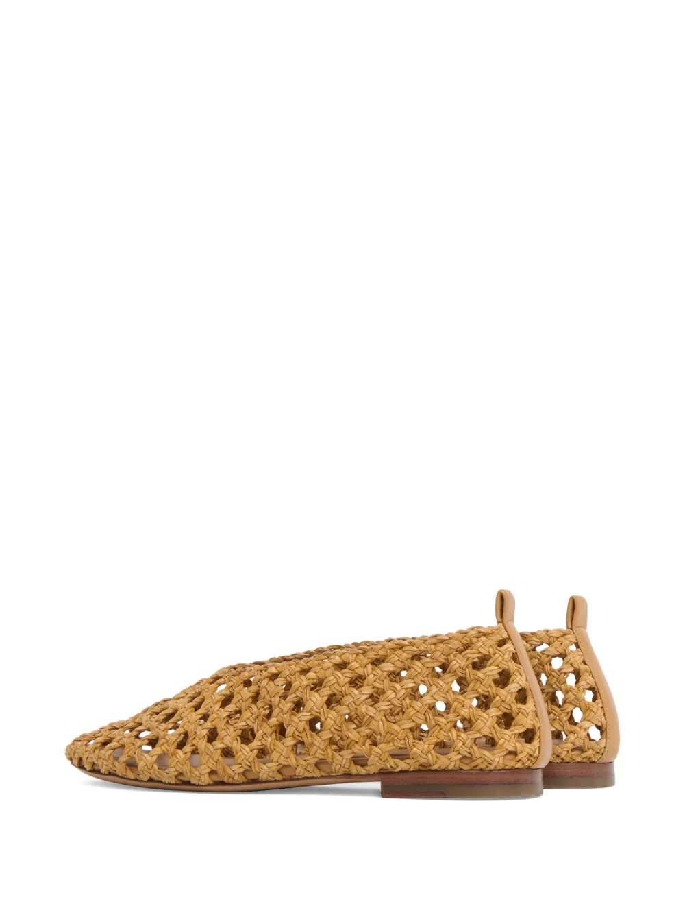 Mansur Gavriel Gewebte Ballerinas In Brown