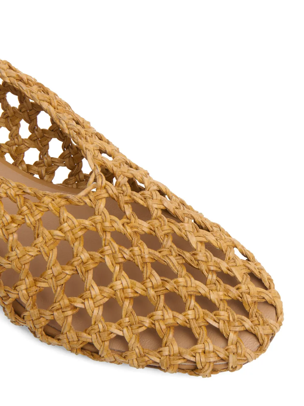 Mansur Gavriel Gewebte Ballerinas In Brown