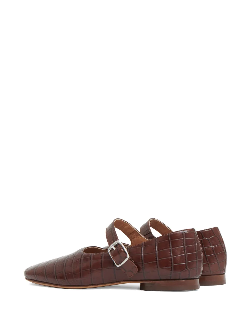 Mansur Gavriel Glove Ballerinas In Brown