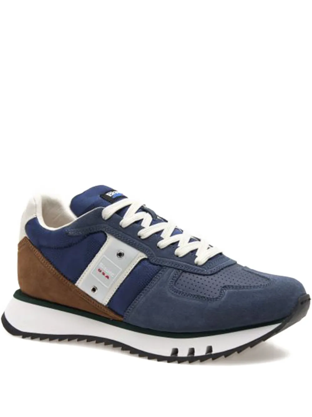 Blauer suede panelled sneakers Blue