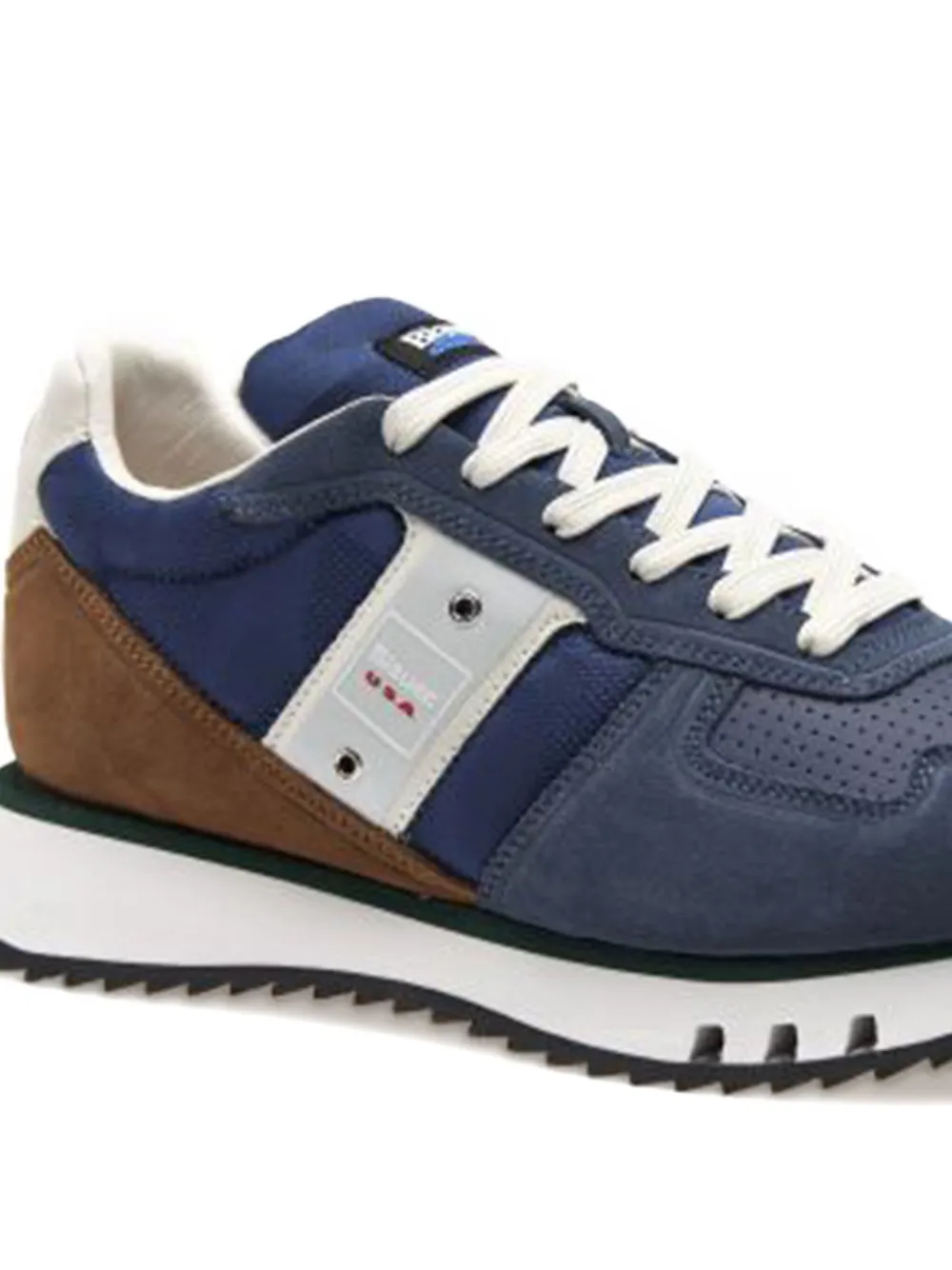 Blauer suede panelled sneakers Blue