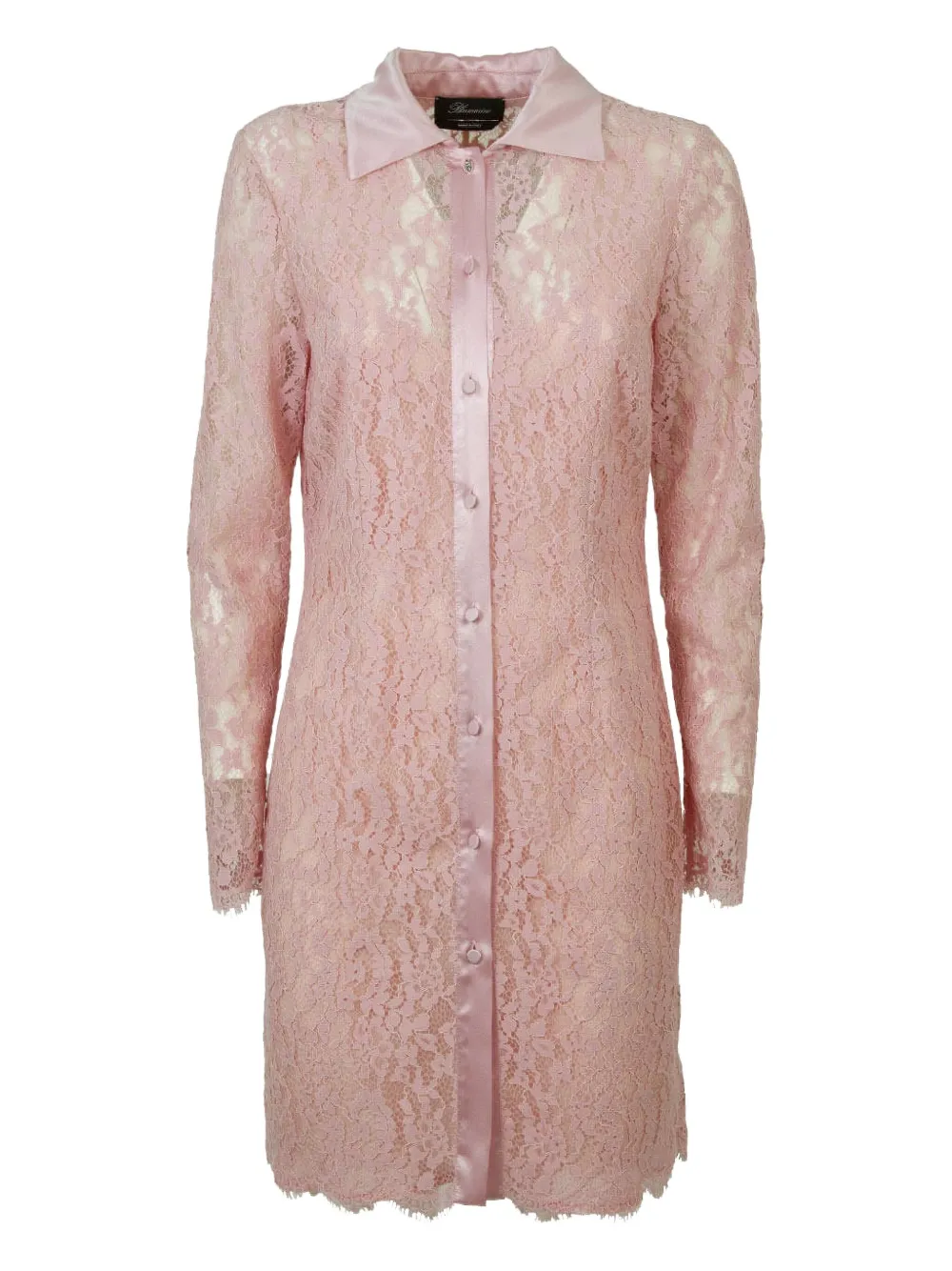 Blumarine Lace Point-collar Dress