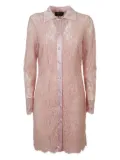 Blumarine lace point-collar dress - Pink