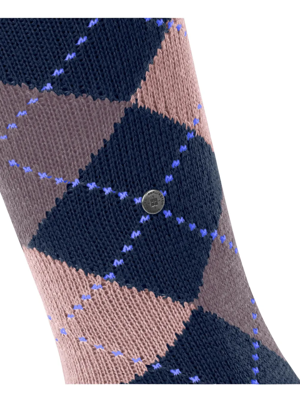 Burlington Marylebone Argyle-patterned Knee-high Socks In Blue