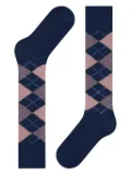 BURLINGTON Marylebone argyle-patterned knee-high socks - Blue
