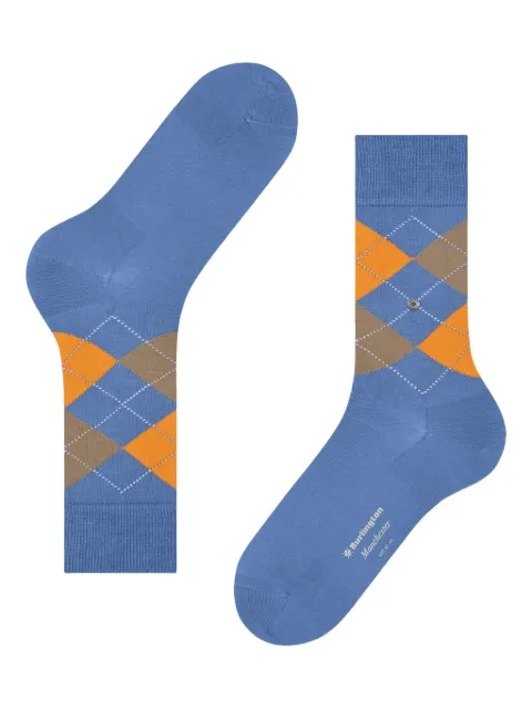 BURLINGTON Manchester argyle-patterned cotton socks