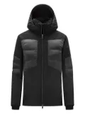 DESCENTE hooded puffer jacket - Black