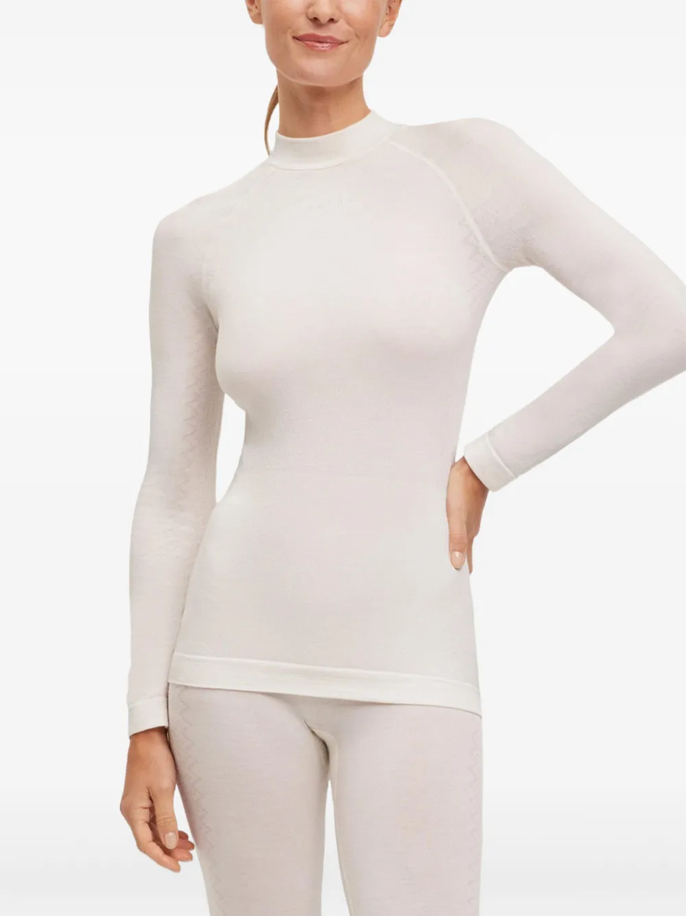 Falke Top a collo alto con maniche lunghe | bianco | Image 1