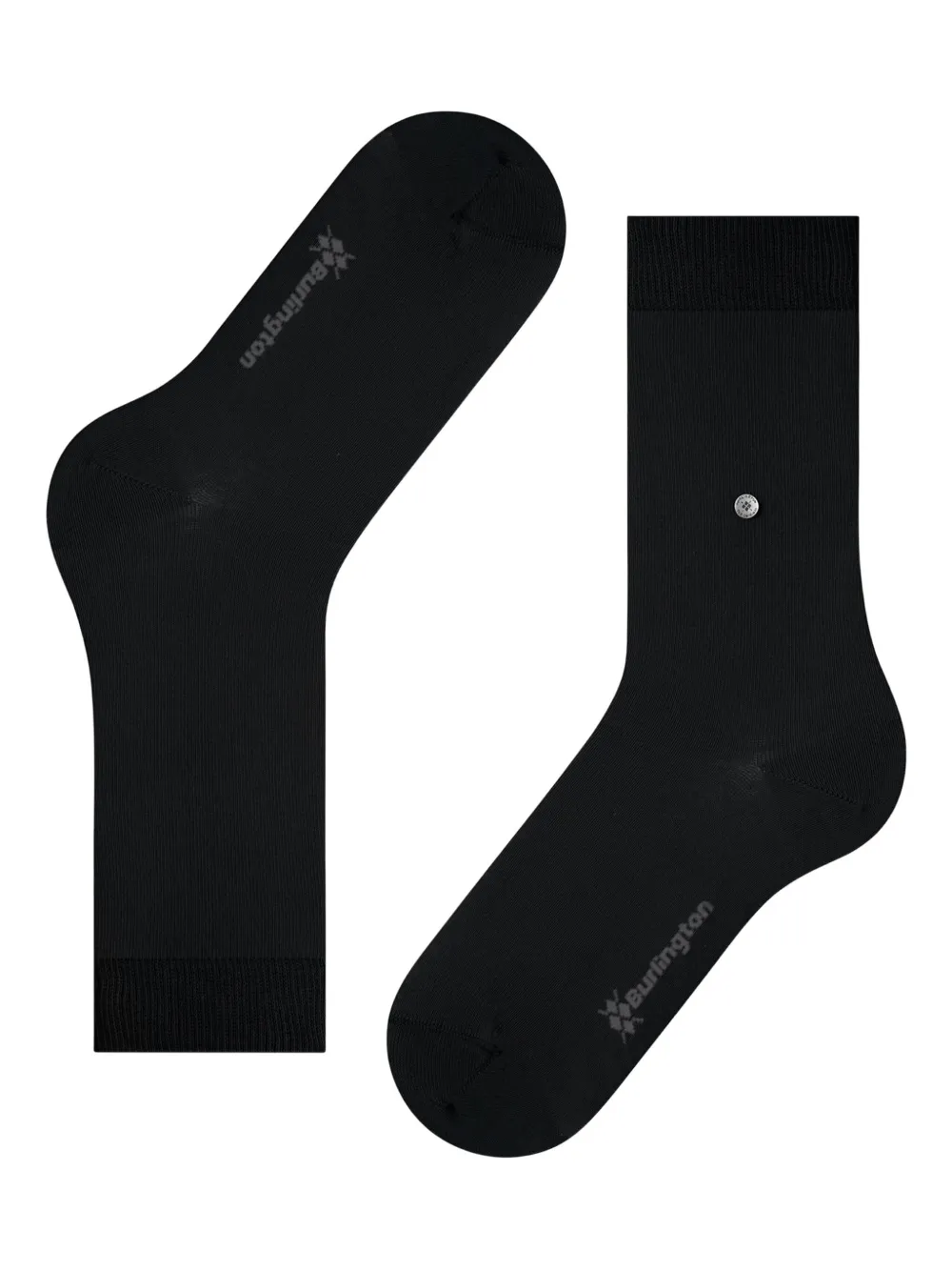 Burlington Logo-detail Socks In Black