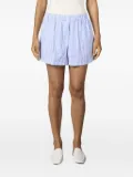 Cruna striped elastic-waist shorts - Blue