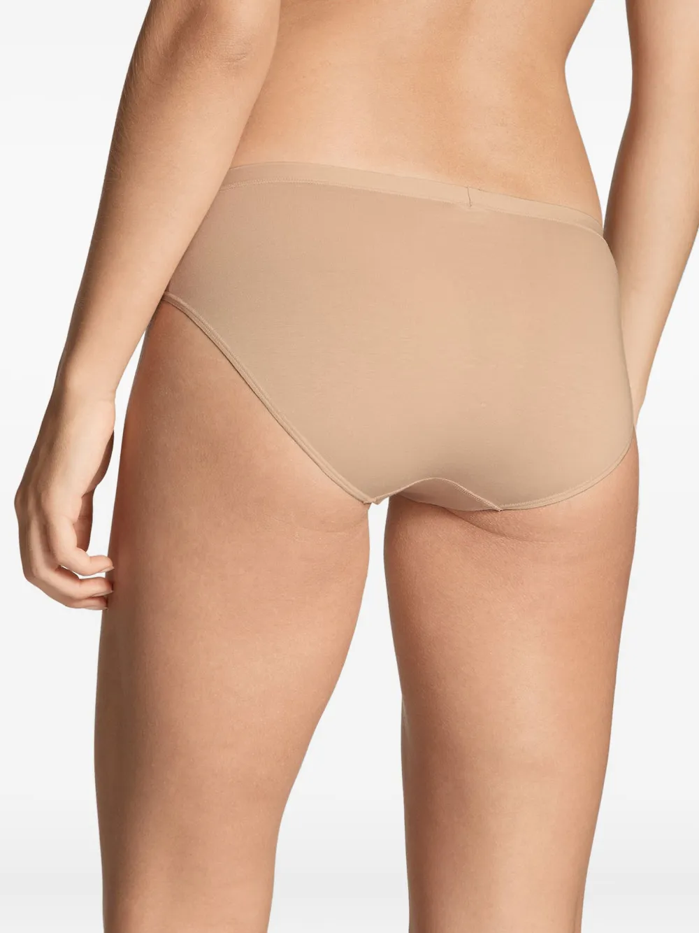 Calida Seamless Mid Rise Underwear Brief Elastic Waistband In Neutral